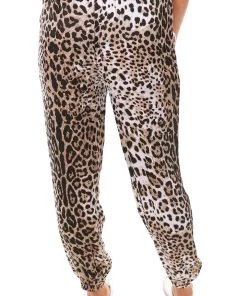 Wednesday Lulu Clothing Silky Leopard Pants | White | WL23