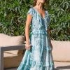 Miss June Lalis Maxi Dress | Aqua | M65 Clothing