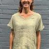 So French So Chic Linen Art Top | Militare | SF1