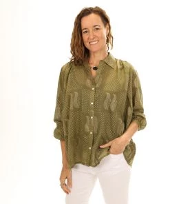 Maison Hotel Lou Shirt | Olive | MH13 Clothing