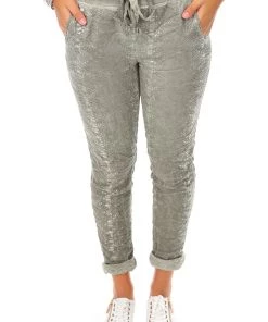 Love From Italy Snake Pants | Green | LFI4