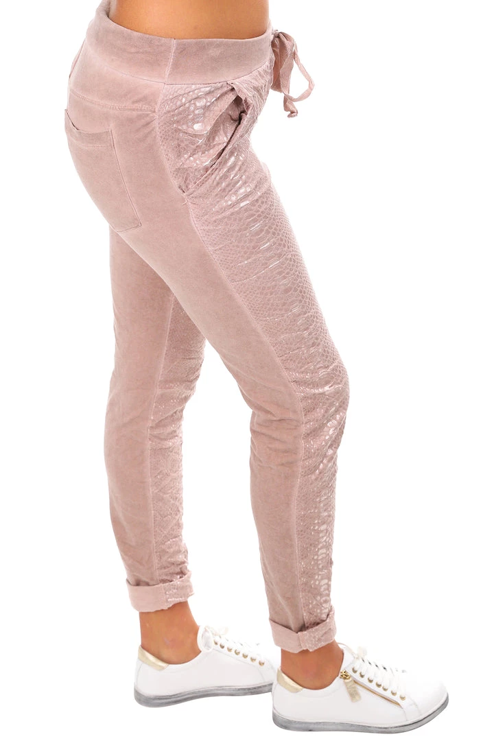 Love From Italy Snake Pants | Pink | LFI4 Clothing 2 Love From Italy Snake Pants | Pink | LFI4 Clothing