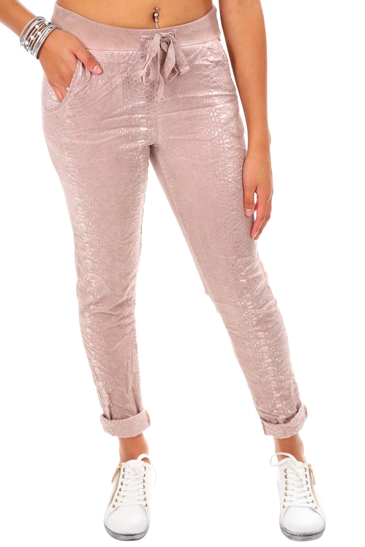 Love From Italy Snake Pants | Pink | LFI4 Clothing 1 Love From Italy Snake Pants | Pink | LFI4 Clothing