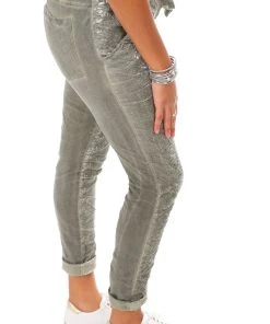 Love From Italy Snake Pants | Green | LFI4