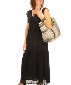 Maison Hotel Lucie Boho Dress | Black | MH5 Clothing