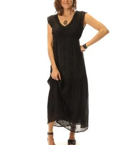 Maison Hotel Lucie Boho Dress | Black | MH5 Clothing