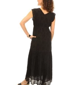 Maison Hotel Lucie Boho Dress | Black | MH5 Clothing