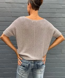 Cindy G Lurex Jumper | Pewter | CG18