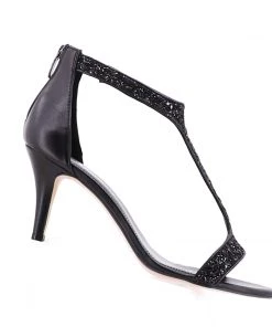 Martini Marco Khan Nappa Heels | Black Shoes