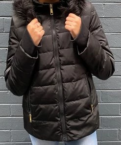 Sabena Jackets/Coats Metallic Down Puffer Jacket | Black