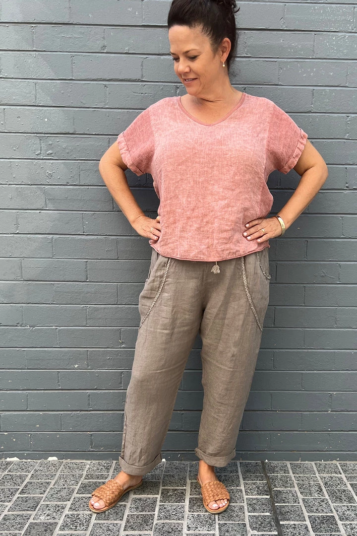 The Italian Cartel Messina Pants | Mocha | IC28 2 The Italian Cartel Messina Pants | Mocha | IC28