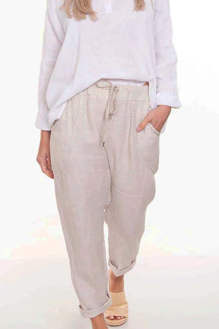 The Italian Cartel Clothing Messina Pants | Sand | IC28 1 The Italian Cartel Clothing Messina Pants | Sand | IC28