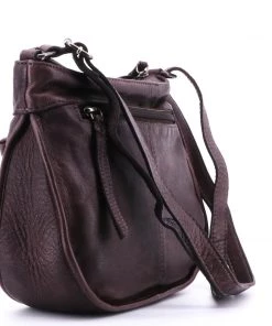 Modapelle Handbags Provincial Leather Cross Body Bag | Chocolate 3813