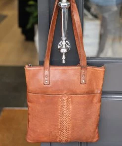 Modapelle Ladies Leather Tote Bag | Tan