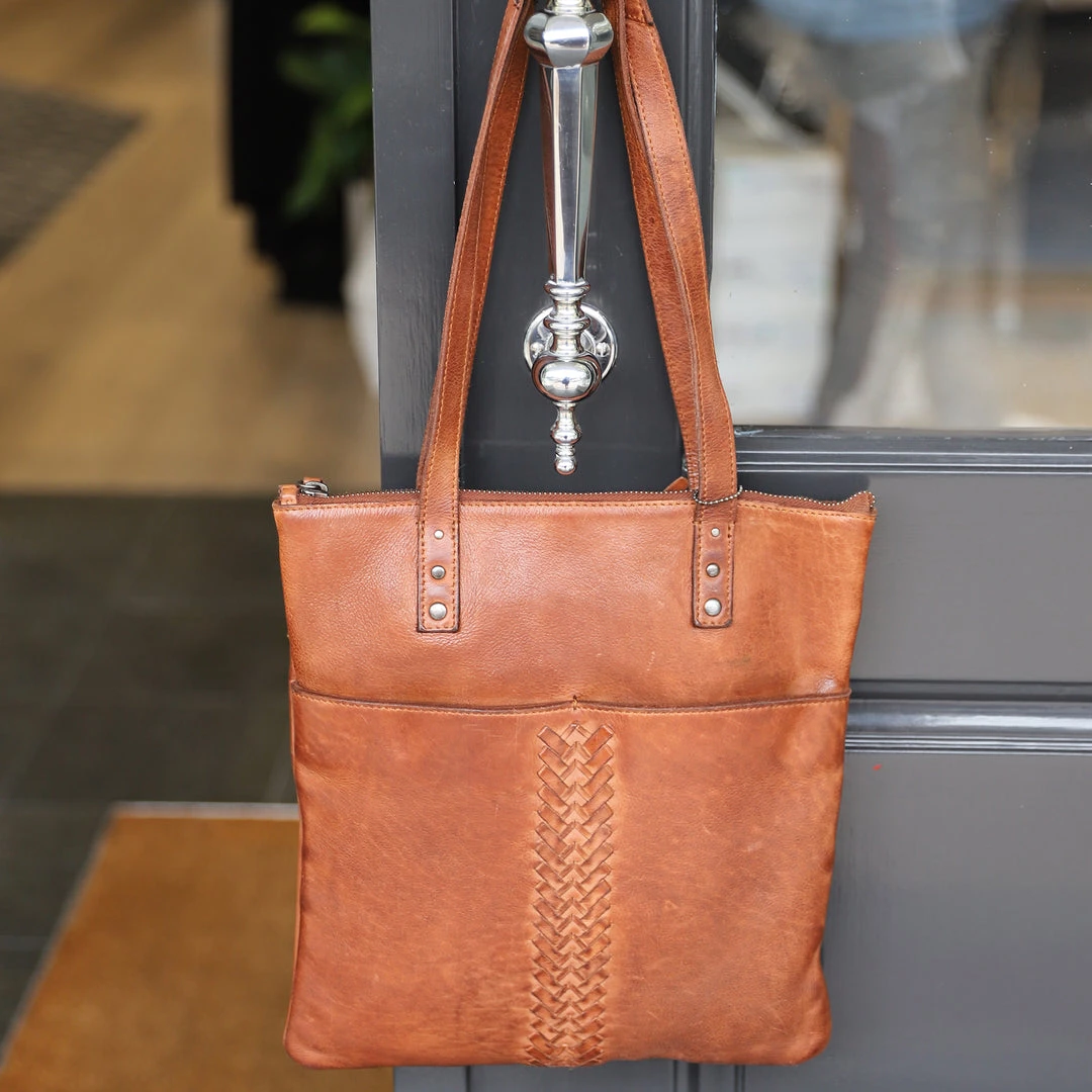 Modapelle Ladies Leather Tote Bag | Tan 1 Modapelle Ladies Leather Tote Bag | Tan