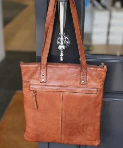 Modapelle Ladies Leather Tote Bag | Tan