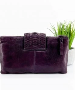 Modapelle Handbags Multi Compartment Bag | Aubergine | ML36