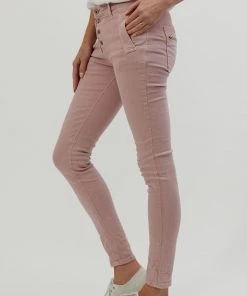 Italian Star Clothing Classic Button Jeans | Musk | IS10