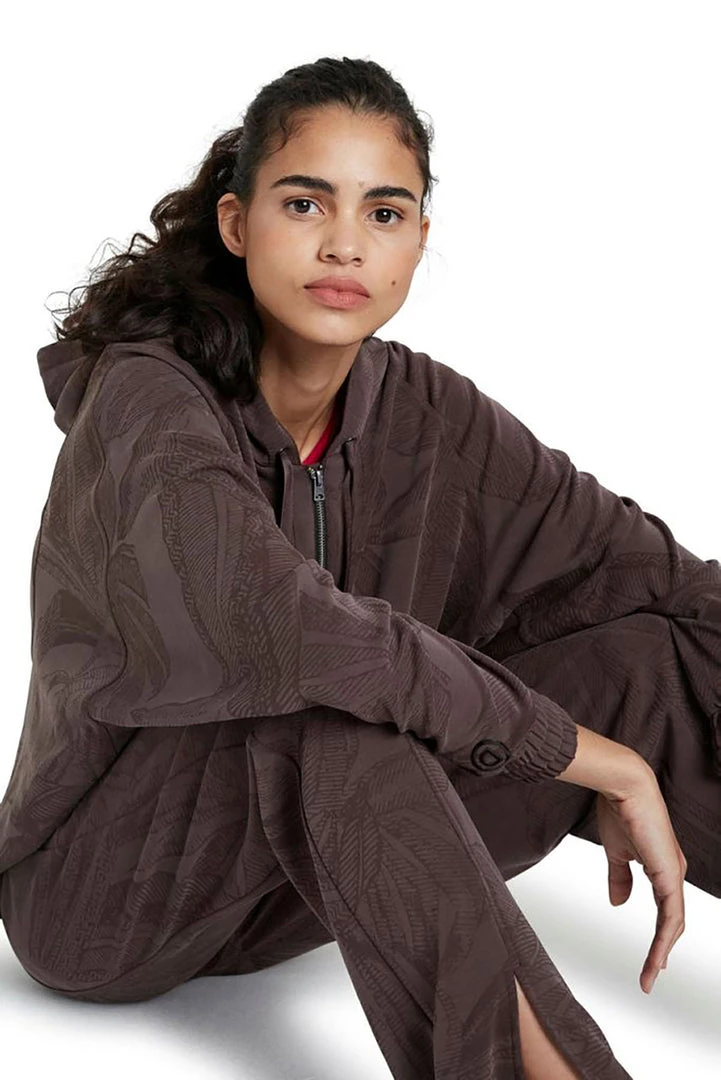 Desigual Clothing Hooded Zip Sweater | Brown D12 8 Desigual Clothing Hooded Zip Sweater | Brown D12