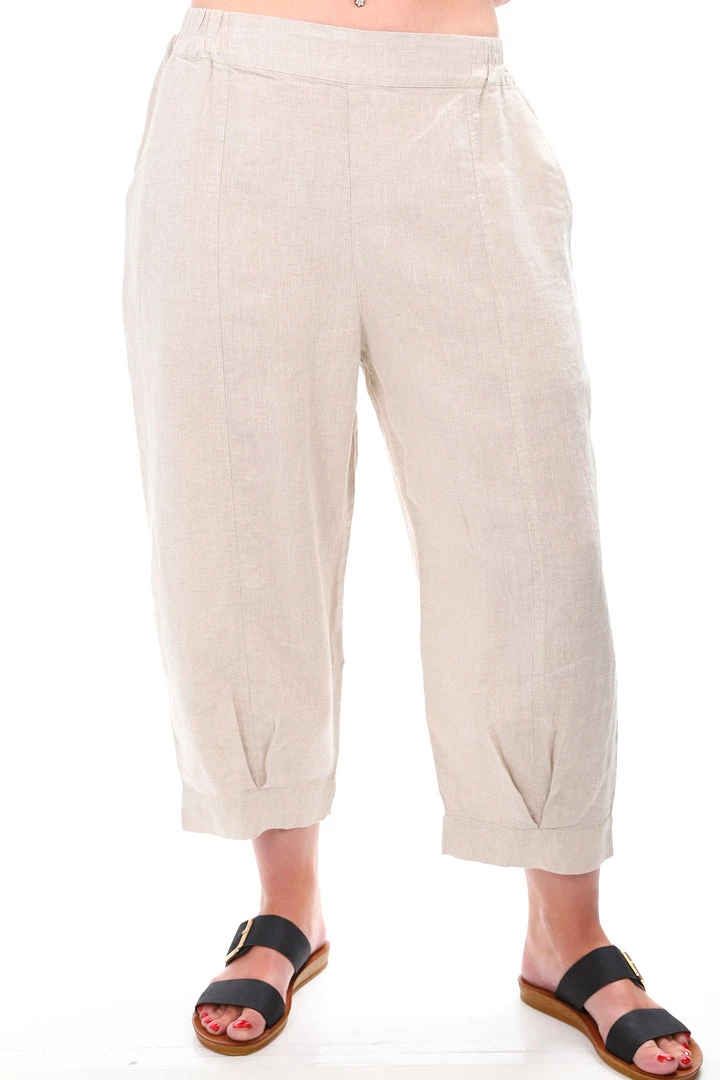 Naturals By O & J Natural Linen Pants | Sand | OJ7 2 Naturals By O & J Natural Linen Pants | Sand | OJ7