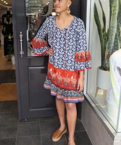 Naudic Hacienda Dress | Toledo Blue | ND7s