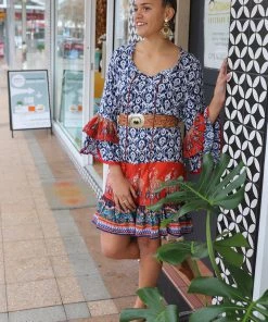 Naudic Hacienda Dress | Toledo Blue | ND7s