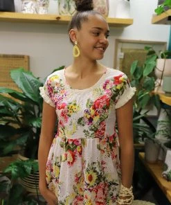 Naudic Clothing Polo Top | Fiesta Print | White | ND1s 10 Naudic Clothing Polo Top | Fiesta Print | White | ND1s