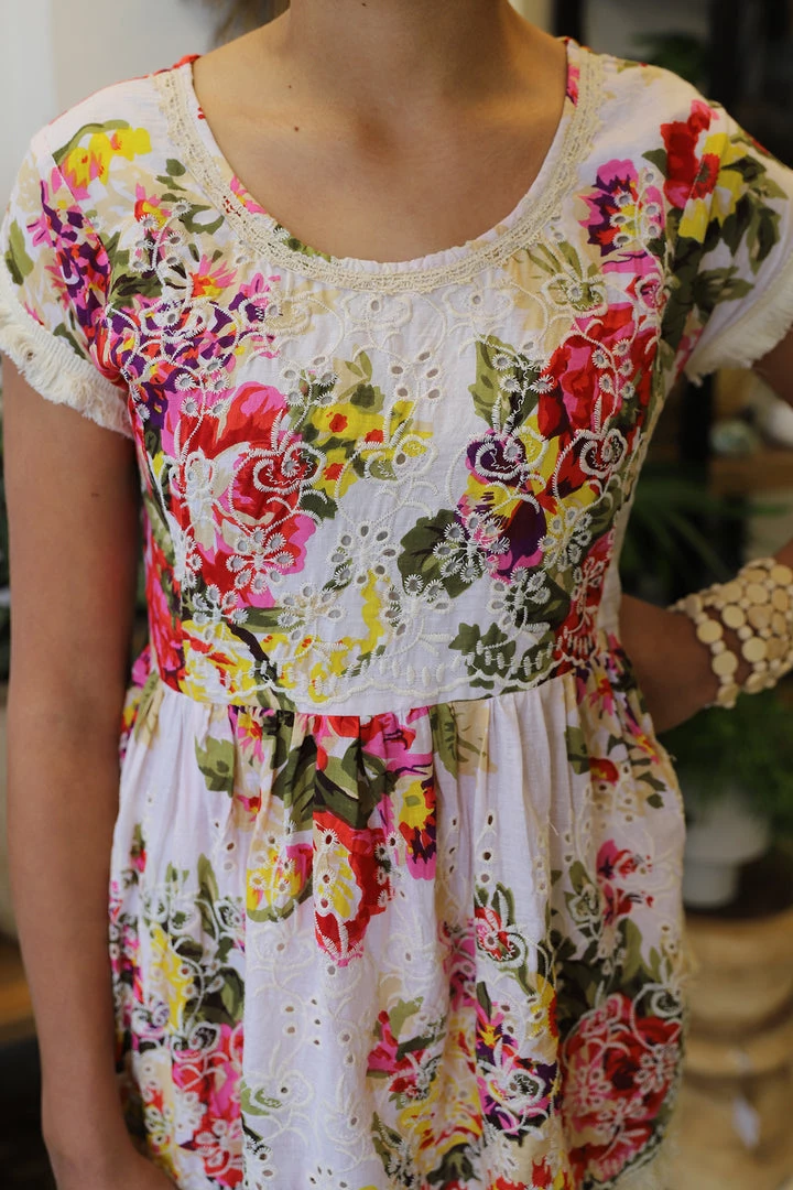 Naudic Clothing Polo Top | Fiesta Print | White | ND1s 6 Naudic Clothing Polo Top | Fiesta Print | White | ND1s