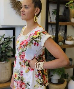 Naudic Clothing Polo Top | Fiesta Print | White | ND1s 14 Naudic Clothing Polo Top | Fiesta Print | White | ND1s