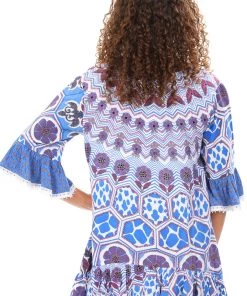 Naudic Hacienda Tunic Top | Blue Naple | N4s