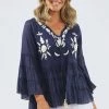 Holiday Jamaica Top | Navy | H10 Tops
