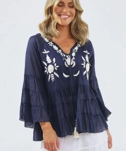 Holiday Jamaica Top | Navy | H10 Tops