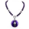 Ainsley Elizabeth Purple Shield Necklace Jewellery