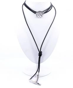 Stellar Rose Lasso Black Necklace Jewellery