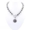 Pizazz Boutique Jewellery Regina Coin Necklace - Pewter