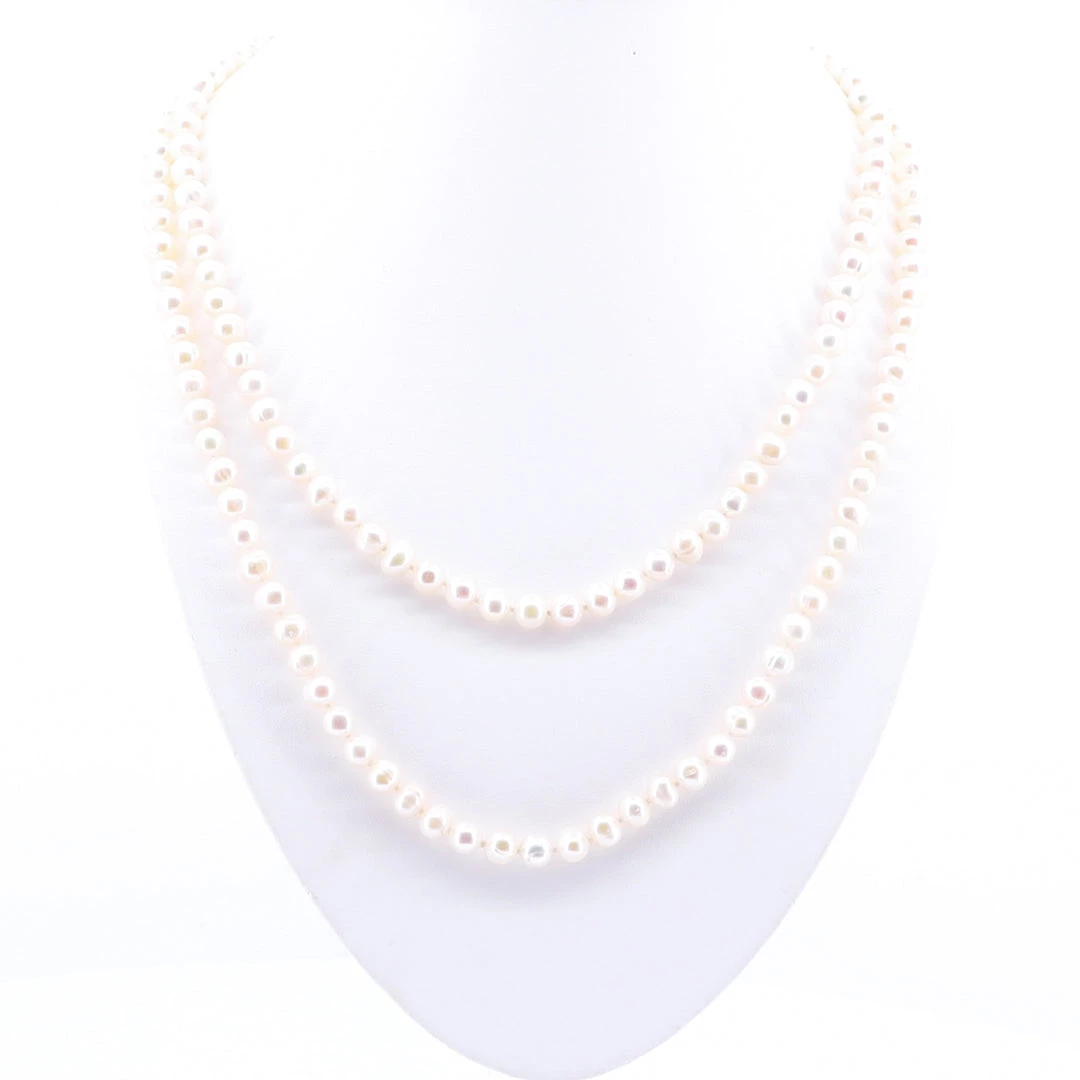 Pizazz Boutique Jewellery Long Small Pearl Necklace 1 Pizazz Boutique Jewellery Long Small Pearl Necklace