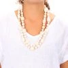 Status Collection Jewellery White Wooden Necklace