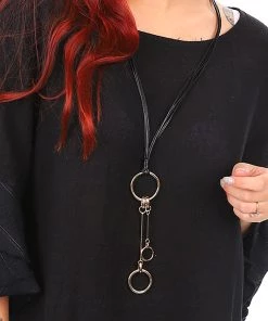 Stellar Rose Jewellery Keys Necklace | Black Gold | SR23