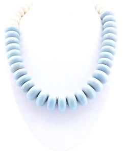 Hummingbird Blue Wooden Bead Necklace Jewellery