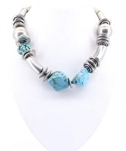 Ste Blue Chunky Necklace Jewellery