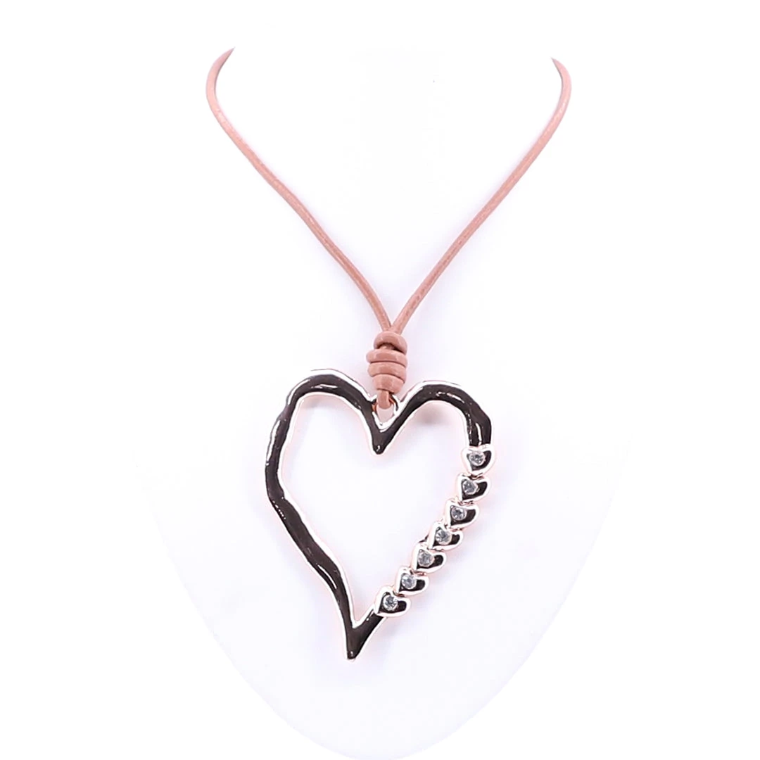 Stellar Rose Heart In Heart Necklace 1 Stellar Rose Heart In Heart Necklace