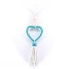 Hummingbird White Waterfall Heart Necklace - Turquoise Jewellery