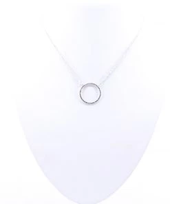 Super Amazing Silver Bling Hoop Necklace