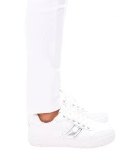 Human Chantal White Silver Sneaker Shoes