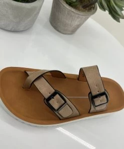 Los Cabos New Arrivals NIN Slide | Taupe | LC3