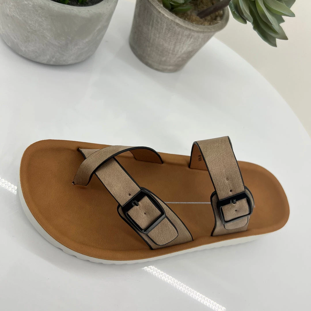 Los Cabos New Arrivals NIN Slide | Taupe | LC3 2 Los Cabos New Arrivals NIN Slide | Taupe | LC3