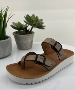 Los Cabos New Arrivals NIN Slide | Taupe | LC3