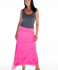 The Italian Closet Clothing Nora Skirt - Fuchsia - Tic14