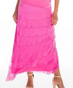 The Italian Closet Clothing Nora Skirt - Fuchsia - Tic14
