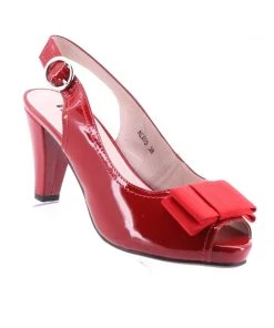 Nu By Neo NEXUS Sling Back Patent Leather Shoe - Red